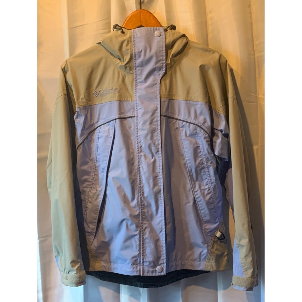 Columbia Omni Tech Interchange Women's Size M Gray/Blue Skiing Winter Jacket